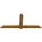 Ekena Millwork Eugene Rough Sawn Timber Gable Bracket, Western Red Cedar, 72"W x 33"H x 2"D x 6"F, 11/12 Pitch GBW072X33X0206EUG00RWR - alternate 4